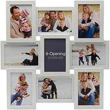Melannco 18x23 Inch Black Collage Picture Frame - Multi-photo Frame with 12 Openings - Six 6x4 and Six 4x6 Slots - Wall Mounted Gallery Frame for Family Photos - Home Decor Multi-picture Frame