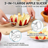 4.72 inch aubenr heavy duty extra large apple slicer with 12 sharp blades