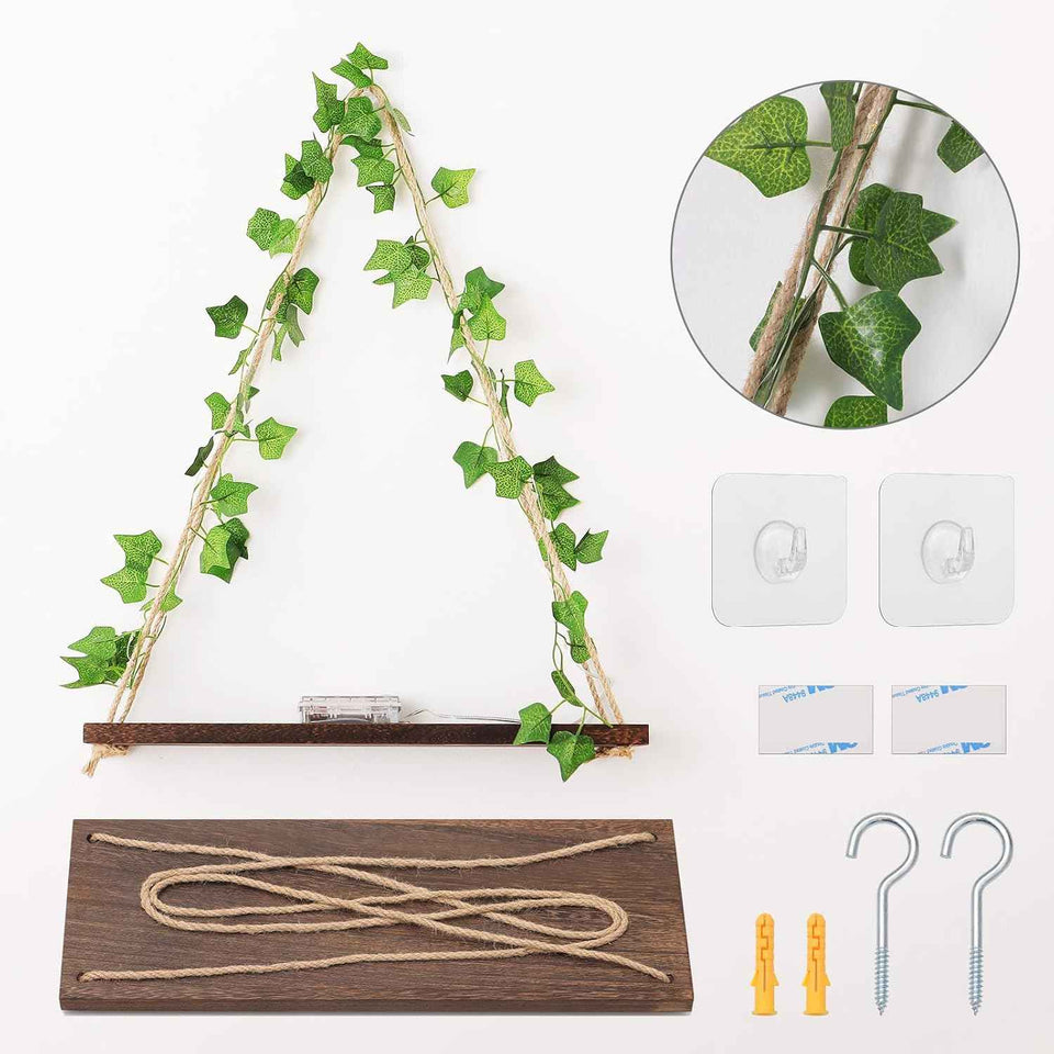 boho-floating-shelves-with-artificial-ivy-led-string-light-set-of-2