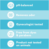 Summer's Eve fragrance-free feminine wipes, gentle pH-balanced micellar water formula for vaginal odor control, resealable pack, 32 wipes