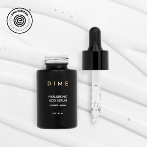 dime beauty hyaluronic acid serum, 1 oz / 30 ml, ultra hydrating face serum