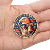 250 Anniversary Coin 250th Year American USA Anniversary Commemorative Coin Merch Merchandise with Case Collectible Gifts