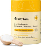 Dirty Labs | Dishwasher Detergent and Booster | Scent Free | 48 Loads (1 lb) | Ultra Clean, Spot Free, Quick Wash Optimized | Hyper Concentrated