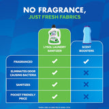 Lysol Tough Odor Eliminator Laundry Sanitizer Additive, Sanitizing Liquid for Gym Clothes and Activewear, 0% Bleach, Eliminates Odor Causing Bacteria, 90oz