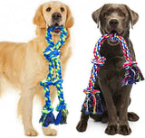 feeko heavy duty large breed dog rope toys 2 pack teeth cleaning tug of war toy