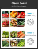 Qcen Juicer Machine, 500W Centrifugal Juicer Extractor with Wide Mouth 3” Feed Chute for Fruit Vegetable, Easy to Clean, Stainless Steel, BPA-free (Black)
