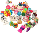 Fashion's Talk Cat Toys Variety Pack for Kitties - 20 Pieces - Multi-Color Interactive Catnip Toys