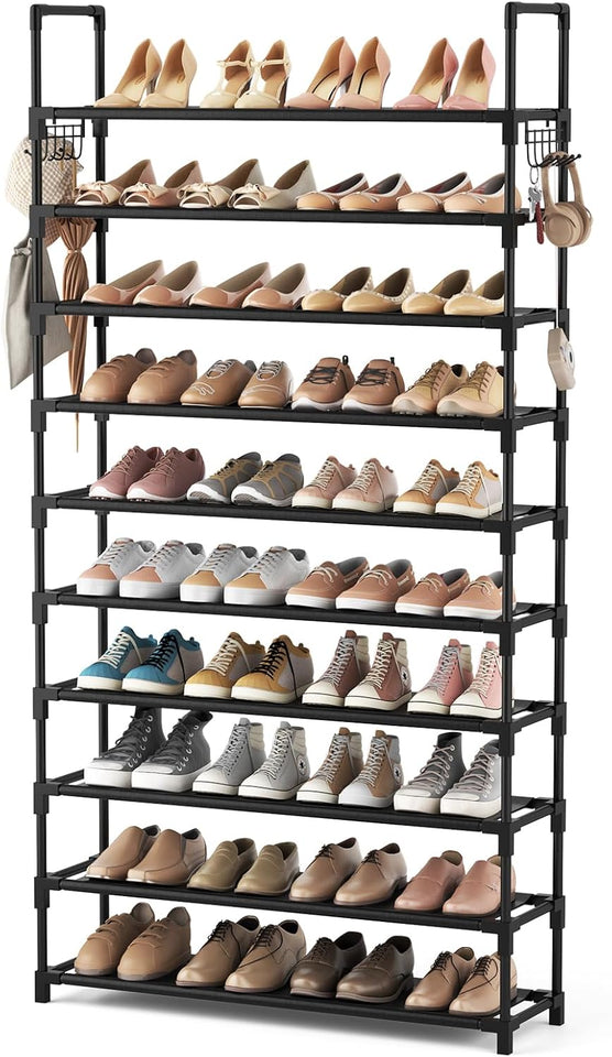tall shoe rack for closet