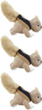 outward hound hide-a-squirrel dog toy small plush puzzle 2-in-1 interactive squeaky
