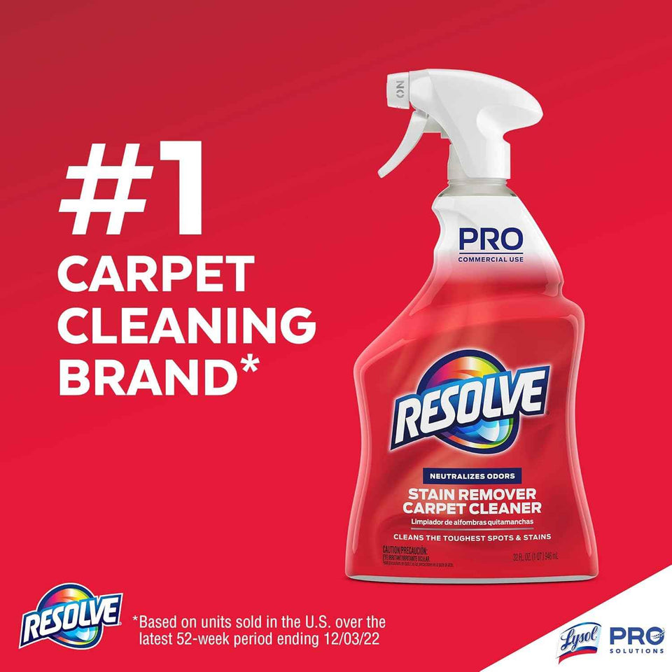 Resolve Professional Strength Carpet Spot & Stain Remover, 32 Fl Oz, Pack of 1
