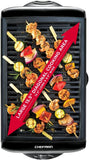 Chefman Electric Smokeless Indoor Grill w/ Non-Stick Cooking Surface & Adjustable Temperature Knob from Warm to Sear for Customized BBQing, Dishwasher Safe Removable Water Tray, Black