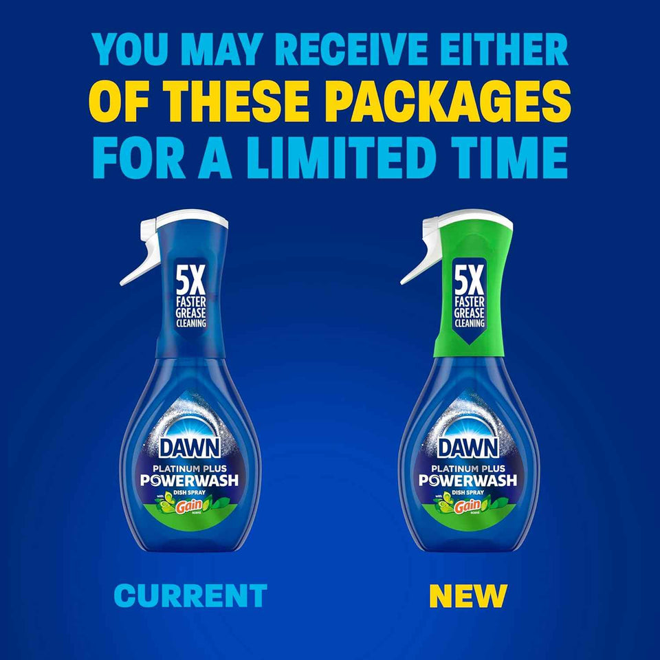 dawn powerwash original liquid dish soap starter kit and 3 refills 64 fl oz total