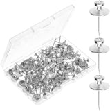 Mr. Pen- Double Headed Picture Hanging Nails, 50 Pack, Black, Push Pins for Wall