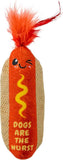 Catstages Crunchy Pickle Kicker Cat Toy – Plush Crinkle Toy with Catnip and Dental Mesh, 6.5"