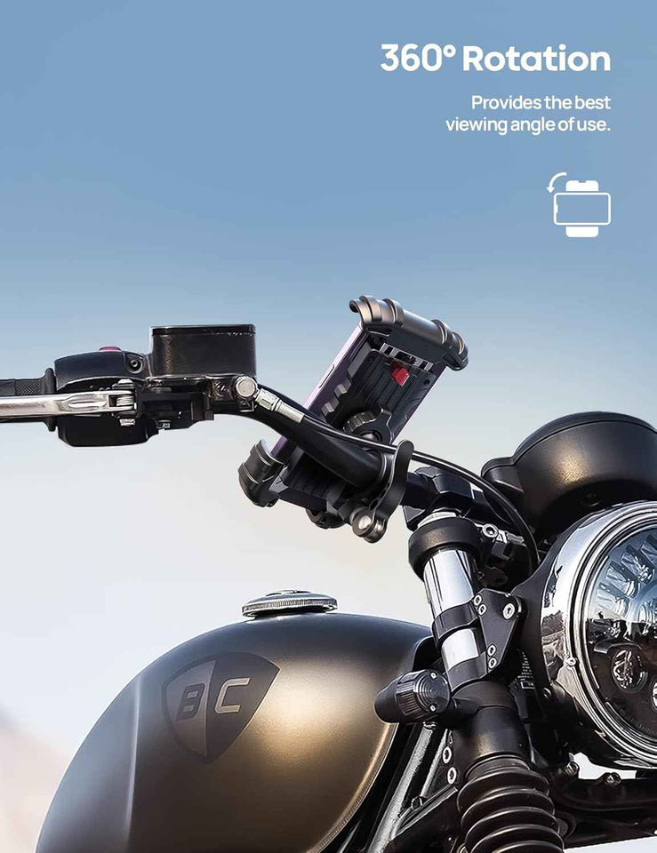 Lamicall bike phone holder for iPhone 17 Pro Max, S20, and more 4.7-6.8" smartphones