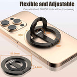 Magnetic Phone Ring for MagSafe Grip Super Magnet Compatible with iPhone 17 Pro Max Plus and More, Grey