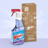 Windex Glass and Window Cleaner Spray Bottle, Ammonia Free, Packaging Designed to Prevent Leakage and Breaking, Surface Cleaning Spray, Crystal Rain Scent, 23 Fl Oz
