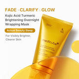 medicube Wrapping Mask Kojic Acid and Turmeric Overnight Peel Off Facial Mask, 2.53 fl.oz, Korean Skin Care