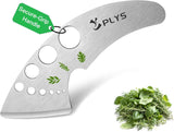 Plys Herb Stripper Tool with 9 Holes - Stainless Steel Kitchen Stripper, Herb Leaf Peeler for Kale, Chard, and Greens, 2025 Professional