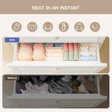 Criusia 10-Pack Drawer Organizers: Compact Foldable Closet Storage for Clothes and Undergarments