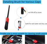 Car Interior Duster Detail Brush Cleaning Gel Kit with Soft Dash Vent Dusting Slime Putty Detailing Brushes for Auto, Truck, SUV, RV