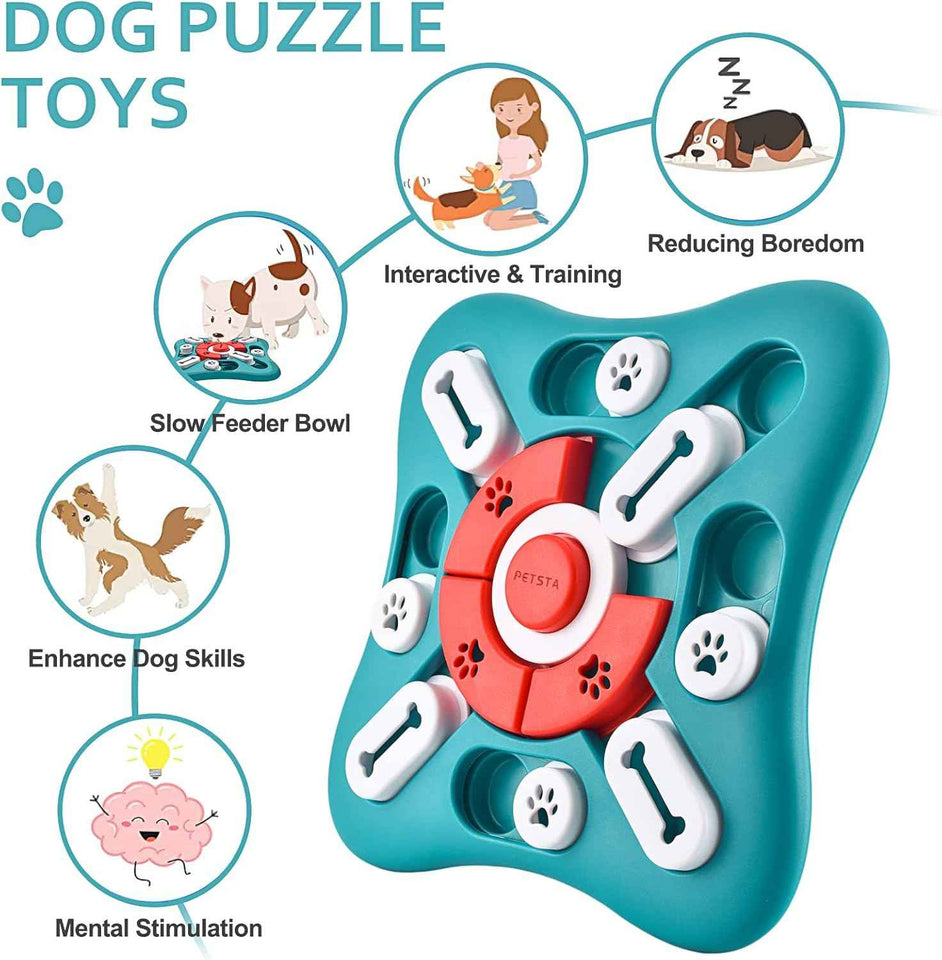 Dog Puzzle Toys - Interactive IQ Training Toys for Puppies, Cats, Dogs