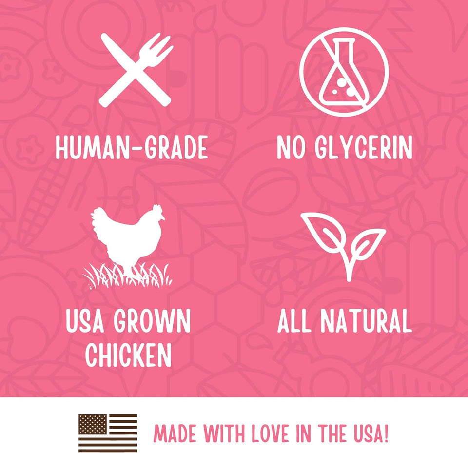 Full Moon Chicken Strips healthy all-natural dog treats, human grade, made in USA, 1.5 pound pack