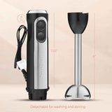 Powerful 500 Watt Immersion Blender with Turbo Mode, Detachable Base, 304 Stainless Steel Blades