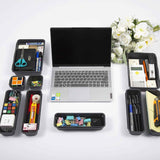 15-Piece Interlocking Desk Organizer for Office, Bathroom, and Kitchen Storage