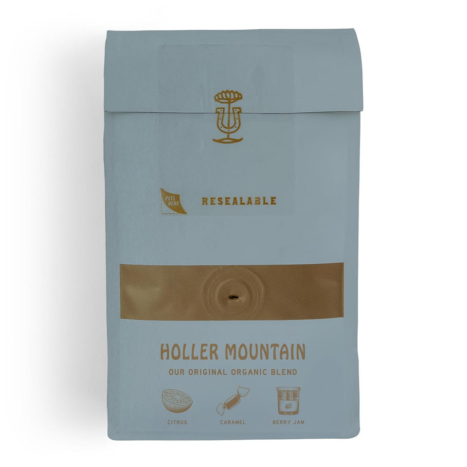 stumptown holler mountain organic medium roast ground coffee 12 ounce bag citrus caramel hazelnut flavor