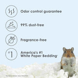 Kaytee clean and cozy white paper bedding, 49.2 liters, small animal bedding, premium paper, dust-free, pet-safe.