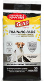 Glad for Pets Black Charcoal Puppy Training Pads with Odor Control and Pheromone Attractant, Leak Resistant Dog Potty Pads for House Training Puppies and Dogs, 23 x 23 in, 50 Count