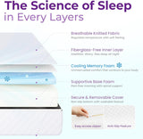 GAESTE 5 Inch Twin Cooling Gel Memory Foam Mattress Medium Firm Pressure Relief CertiPUR-US Certified Foam, Mattress in a Box Comfort & Supportive and Supportive No Fiberglass (Twin, 5 in)