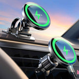 LISEN for 15W MagSafe Car Mount Charger,Magnetic Wireless Cars Charger,Magnetic Phone Holder for Cars,Phone Holders for Your Car Accessories for Men Women Jeep Ford F150 for iPhone 17-12,Samsung,Pixel