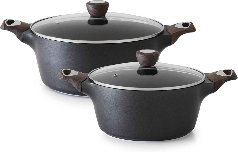 SENSARTE Ceramic Nonstick Stock Pot with Lid, 2.6/4.5/6.6/8.5 QT Soup Pot Casserole Pot, Non-toxic Healthy Pasta Pot, Large Cooking Pot Stew Pot, Induction Compatible, PFOA PFAS PTFE Free, White
