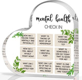 Things I Can Control Mental Health Decor, Acrylic Heart Gifts Mindfulness Decor for Therapy Office , School Counselor Sign Therapist Office Art Decorations for Therapist Office Living Room Bedroom