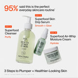 Youth To The People Superfood Facial Cleanser - Kale + Green Tea Daily Face Wash, Gently Removes Makeup, SPF, and Oils, Soothing Antioxidants for Glowing Skin, pH Balance, Clean Pores, Refillable