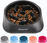 MateeyLife slow feeder dog bowls, 2PCS, anti-choking puzzle dog food bowls, anti-slip interactive feeding slow down eating for medium breeds
