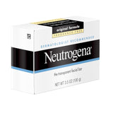 Neutrogena Original Transparent Facial Cleansing Bar, Fragrance-Free Glycerin Face Wash Bar Soap for Gentle Daily Cleansing, Hypoallergenic & Dye-Free Pure Facial Soap, 3.5 oz