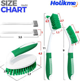 Holikme 3-piece cleaning brush set for bathroom, kitchen, and floors with ergonomic design and high-quality materials