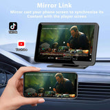 7inch Wireless Portable CarPlay and Android Auto Screen for Cars with GPS Navigation