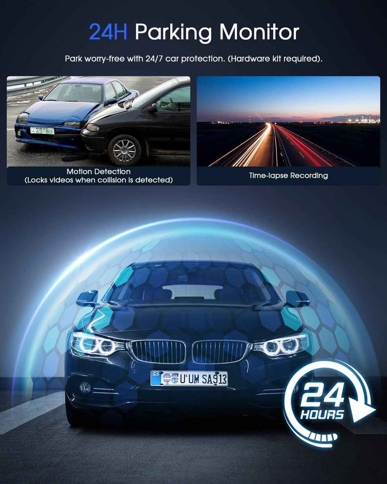 Dash Cam 2K, WiFi Dashcams with APP, External GPS, 1.5'' IPS Screen, Front Dash Camera for Cars, Mini Car Camera, WDR Night Vision, 24H Parking Monitor, Loop Recording, G-Sensor