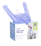 Ubbi Lavender Scented Disposable Diaper Sacks, Easy-To-Tie Tabs, 200 Count