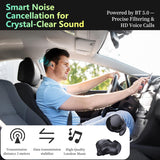 MLVOC 120W fast car charger with retractable 4-in-1 cable & wireless earbuds for commuters