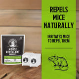 Grandpa Gus’s Extra-Strength Mouse Repellent Pouches, Peppermint & Cinnamon Oil, Natural Rodent Deterrent Control for Garage, RV, Car, Basement, Attic, Storage, 1.75 Oz (Pack of 10)