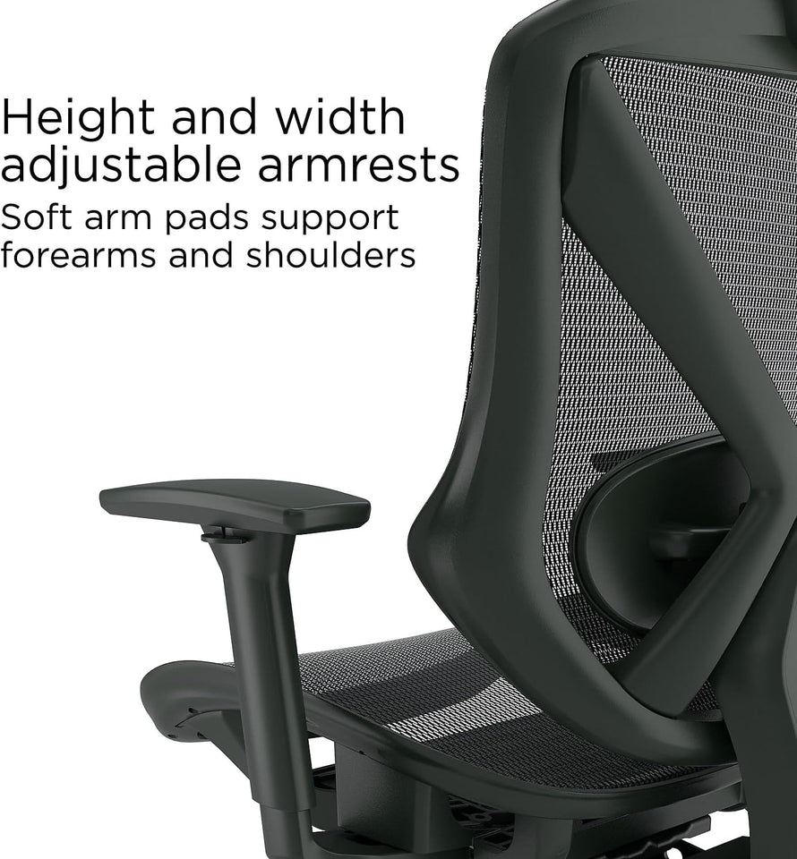 STAPLES Dexley Ergonomic Mesh Swivel Task Chair, Black (UN56946)