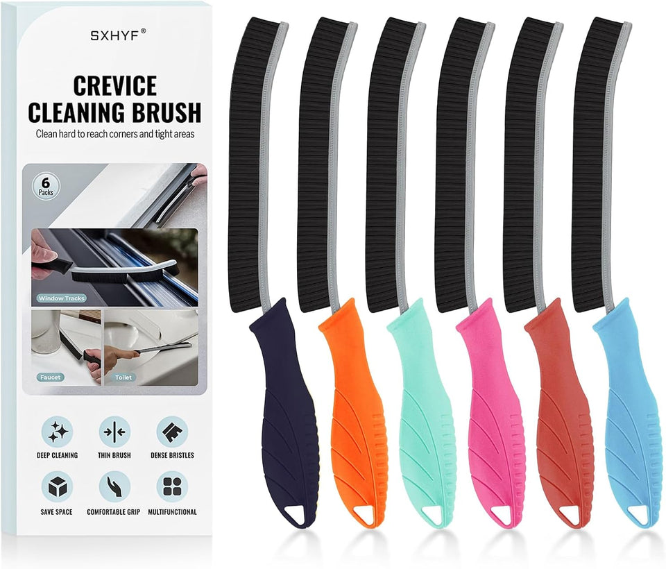 sxhyf crevice cleaning brush hard bristle grout scrub brush for bathroom kitchen household cleaning