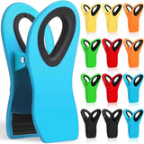 12 Pack Heavy Duty Magnetic Bag Clips for Food Storage, Kitchen, Refrigerator, Garden, Sewing, and Fabric