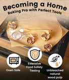 200 PCS Unbleached Parchment Paper Sheets for Baking 12x16 Inches, Non-Stick and Non-Toxic Pre-cut Parchment Sheets for Oven, Cooking, Grilling, Air Fryer and Steaming - Fit for Half Sheet Pans