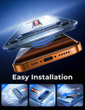 Magic John tempered glass screen protector for iPhone 17 Pro Max 6.9 inch, 2 pack, auto dust-elimination, bubble free